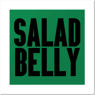 SALAD BELLY VEGAN Posters and Art